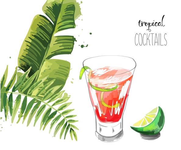 Cocktail. vector