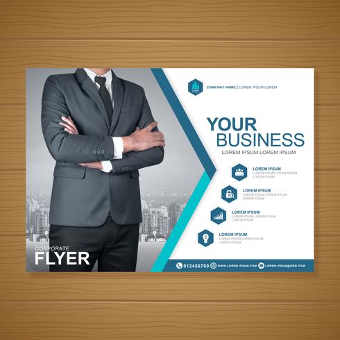 Business cover a4 template and flat icon for a report and brochure design, flyer, banner, leaflets decoration for printing and presentation vector illustration