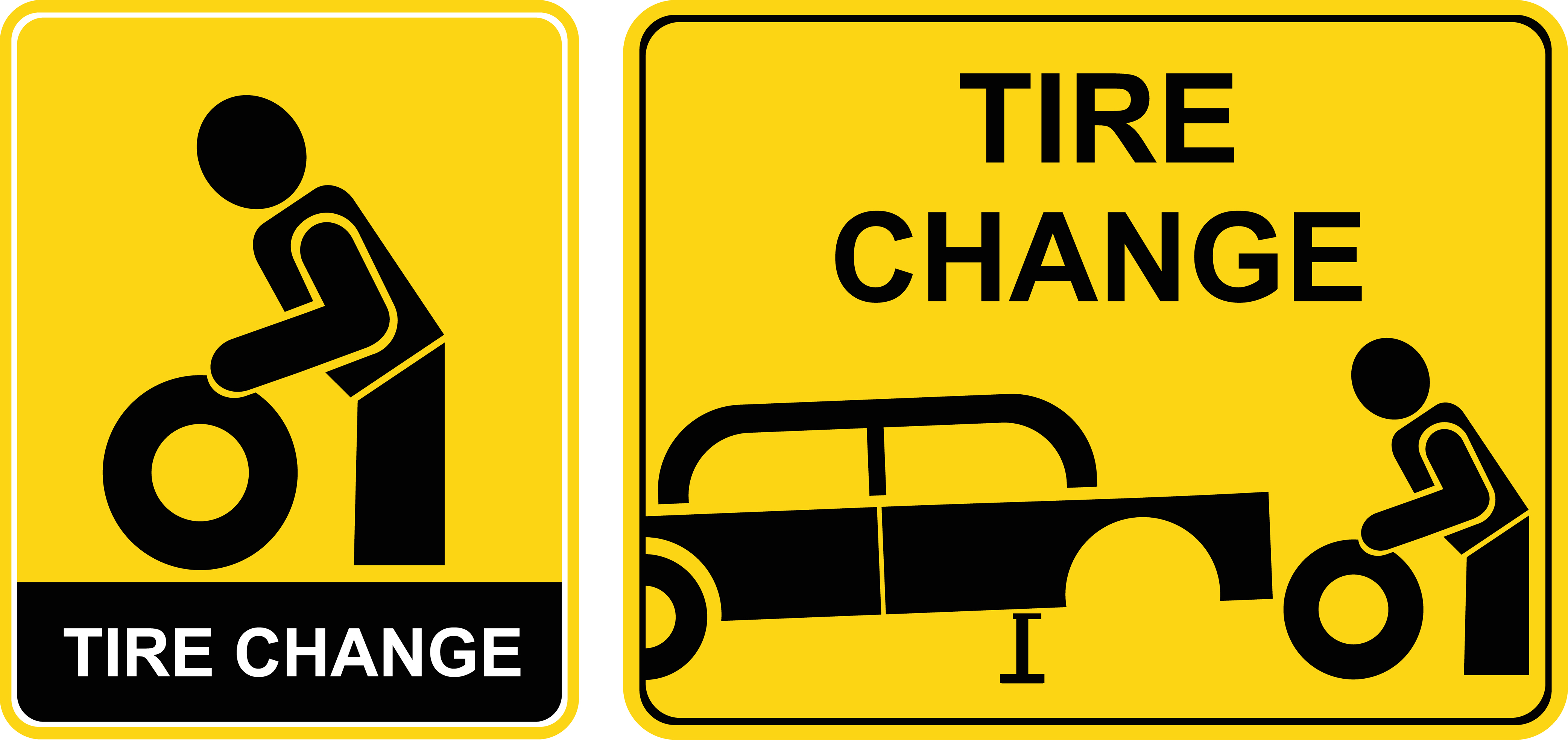 Tire change sign Download Free Vectors, Clipart Graphics & Vector Art