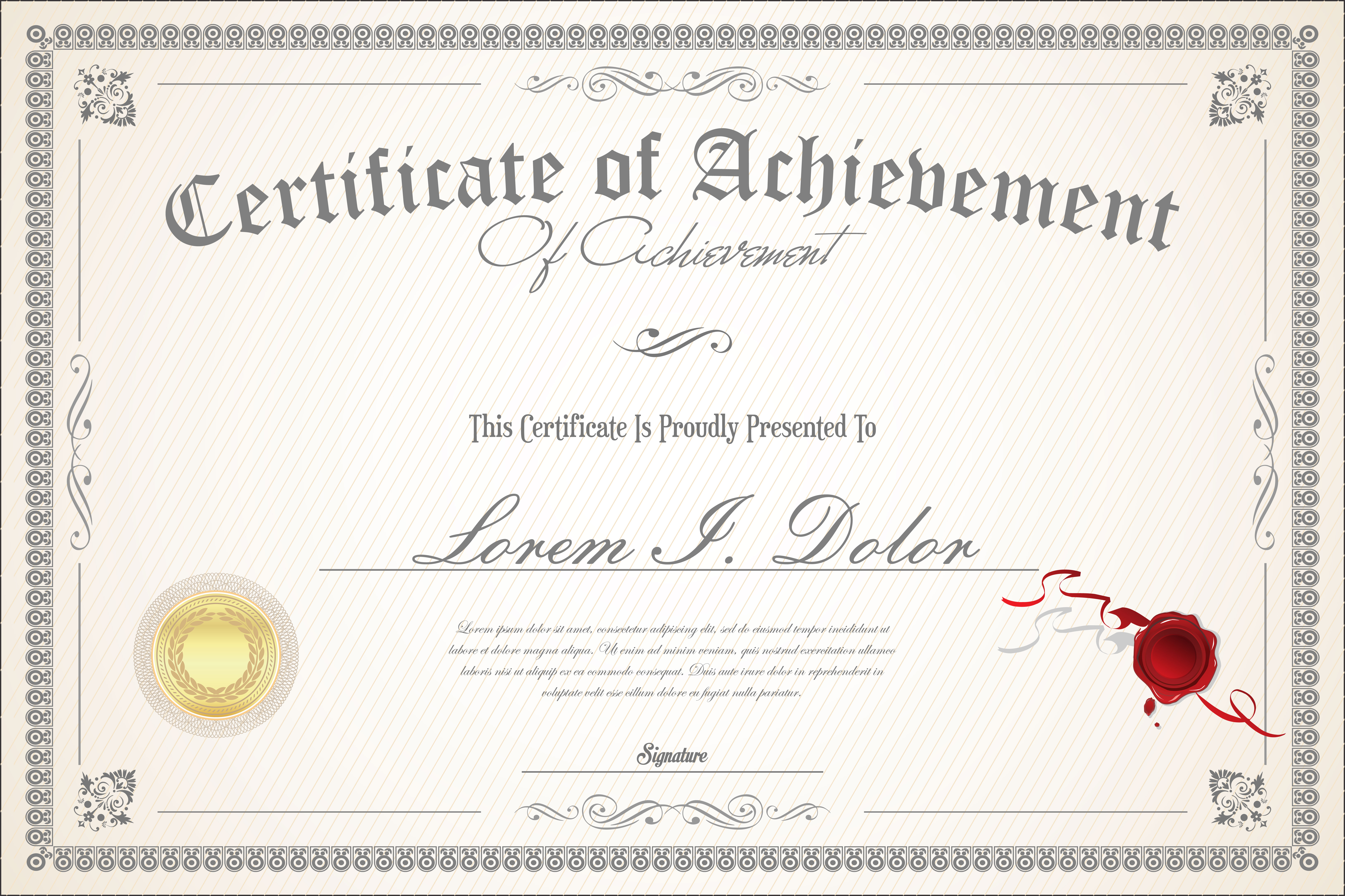 Scroll Certificate Templates - Toptemplate.my.id