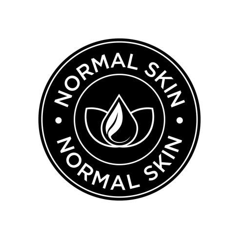 Normal skin icon.  vector