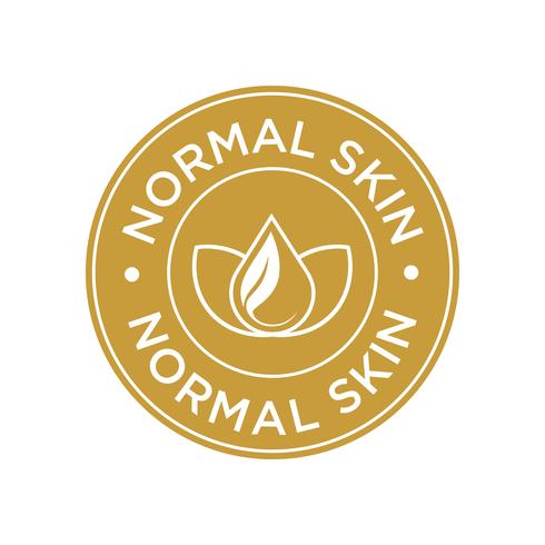 Normal skin icon.  vector