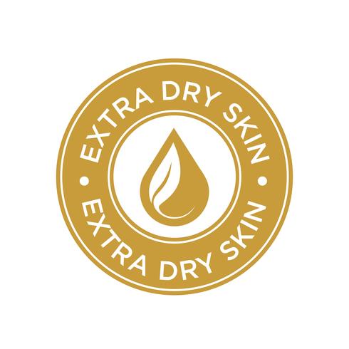 Extra dry skin icon.  vector