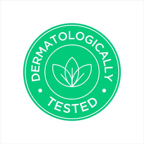 Dermatologically Tested icon vector