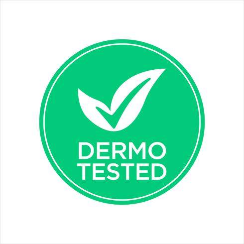 Dermatologically Tested icon vector