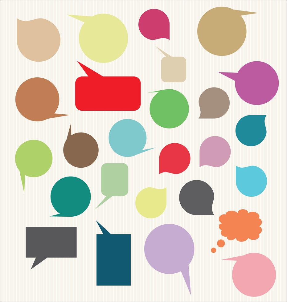 Speech bubbles empty vector 502842 Vector Art at Vecteezy
