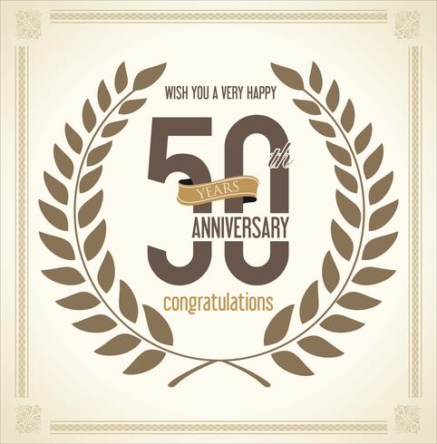 anniversary background vector