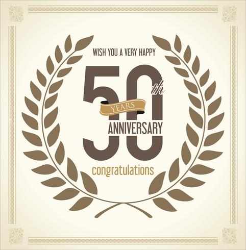 anniversary background vector