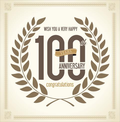 anniversary background vector