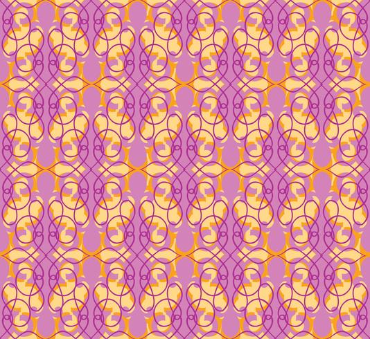 Abstract seamless pattern. Retro swirl line ornament. vector