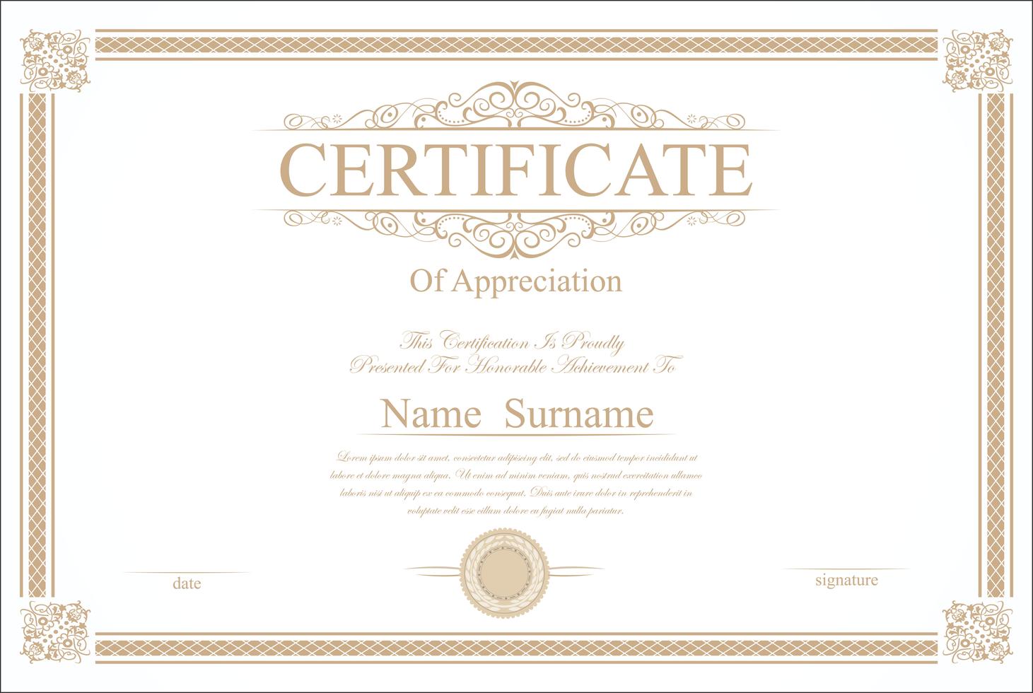Certificate 503016 - Download Free Vectors, Clipart Graphics & Vector Art