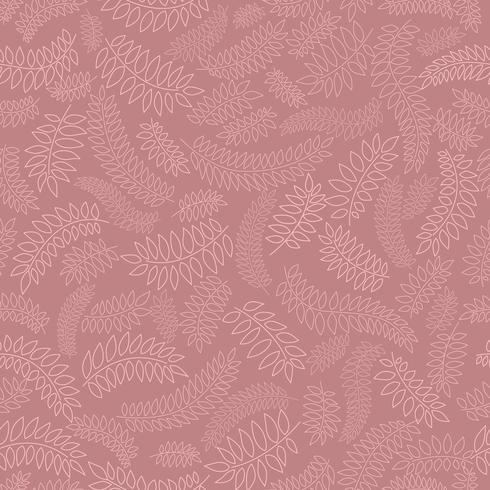 Floral seamless pattern. Leaf background. Flourish ornament with leaves vector