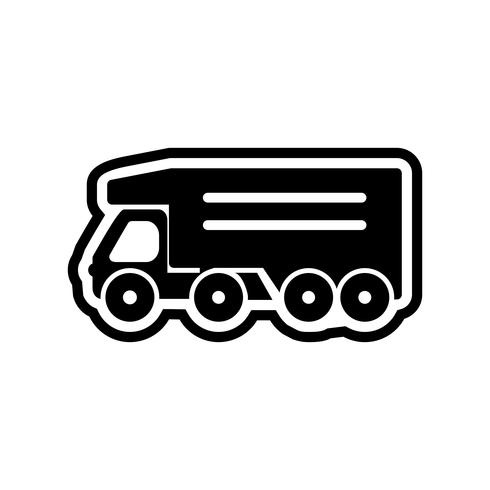 Tipper Truck Icon Design vector