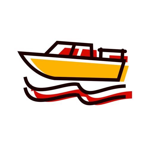 Diseño de icono de barco vector