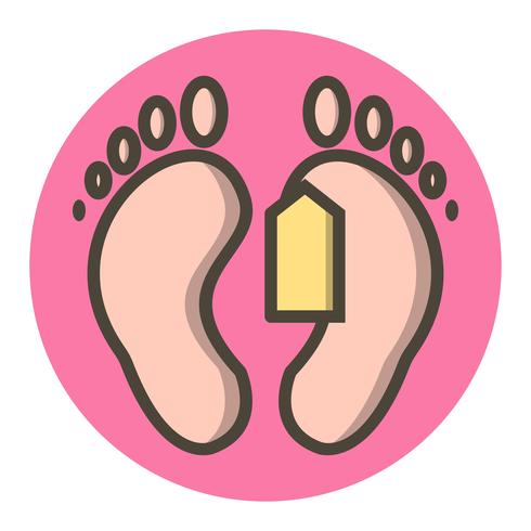 Toe Tag Icon Design vector