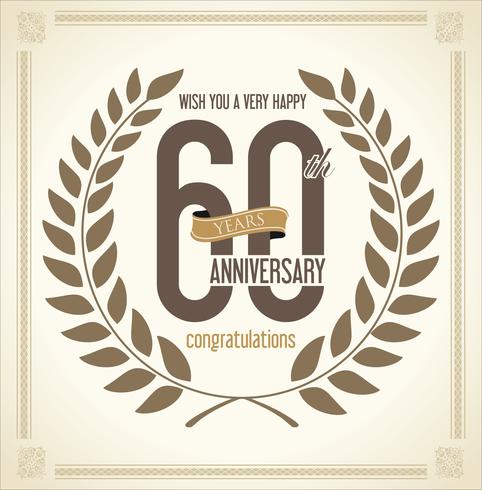 anniversary background vector