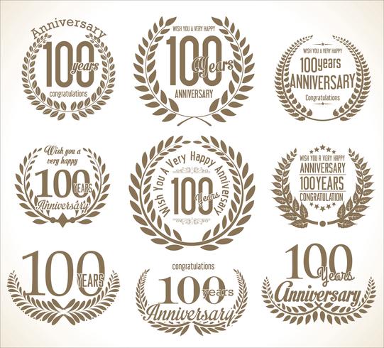 anniversary background vector