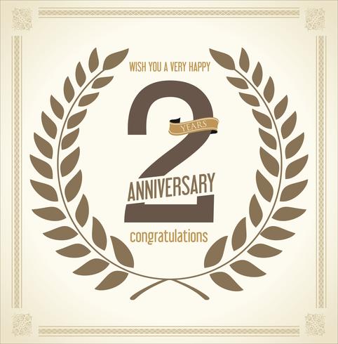 anniversary background vector