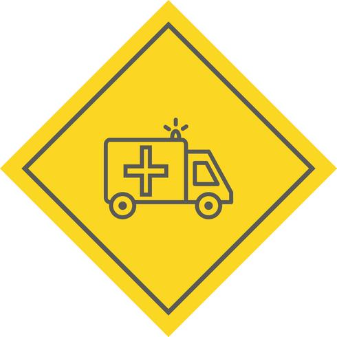 Ambulancia Icon Design vector