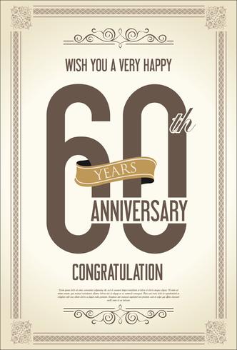 anniversary background vector