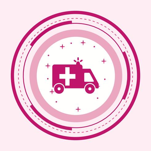 Ambulance Icon Design vector