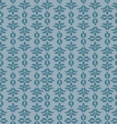 Floral seamless pattern. Brocade retro ornament. Flourish leaves backdrop vector