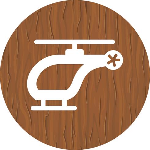 Helicóptero Icon Design vector