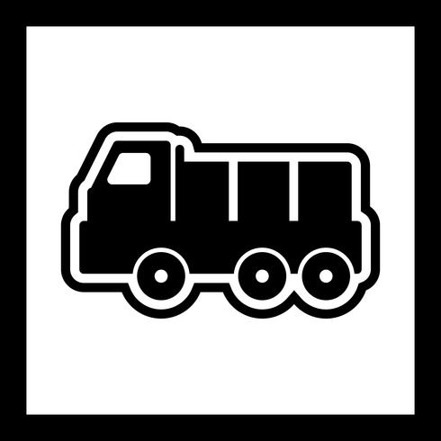 Dumper Icon Design vector