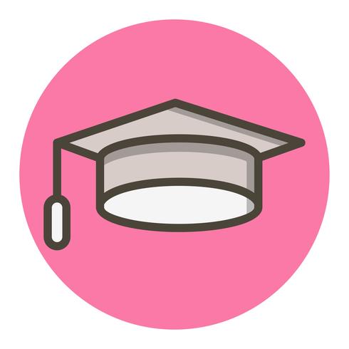 Diseño de icono de gorra de graduación vector