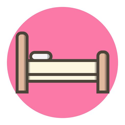 Bed Icon Design vector