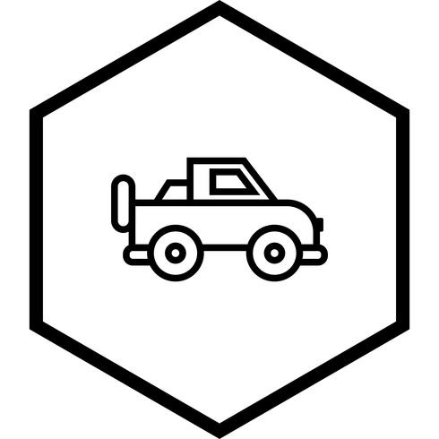 diseño de icono de jeep vector