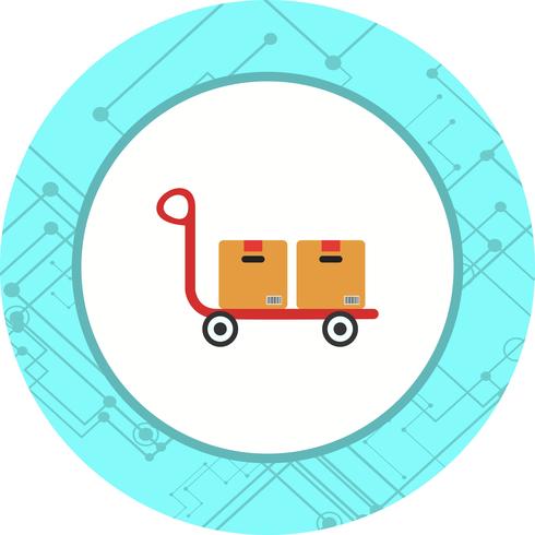 Trolley Icon Design vector