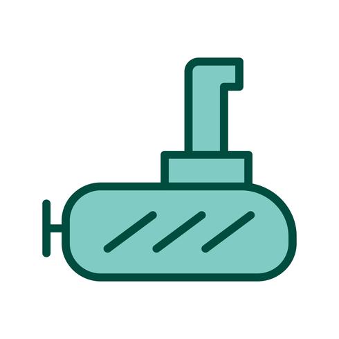 Diseño de iconos submarinos vector