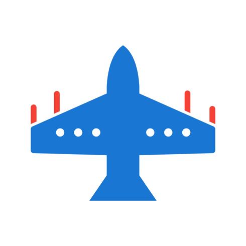 Diseño de icono de avión de combate vector