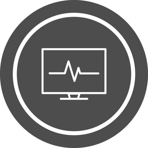 ECG Icon Design vector