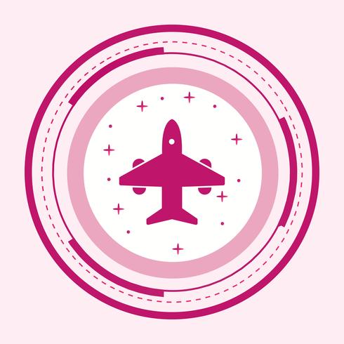 Diseño de icono de avión vector