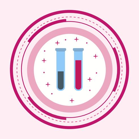 Test Tubes Icon Design vector