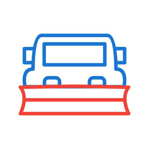 Snowplow Icon Design vector