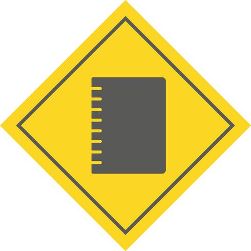 Spiral Notebook Icon Design vector