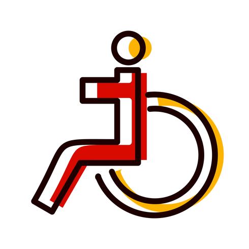  Handicapped Icon Design vector