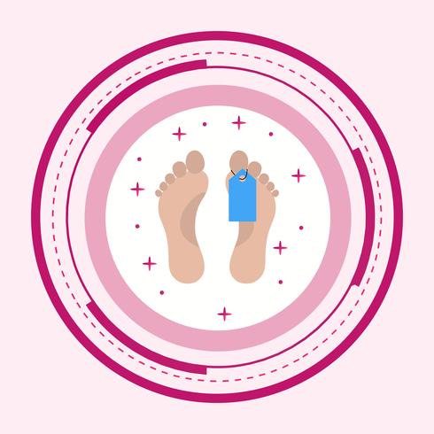 Toe Tag Icon Design vector