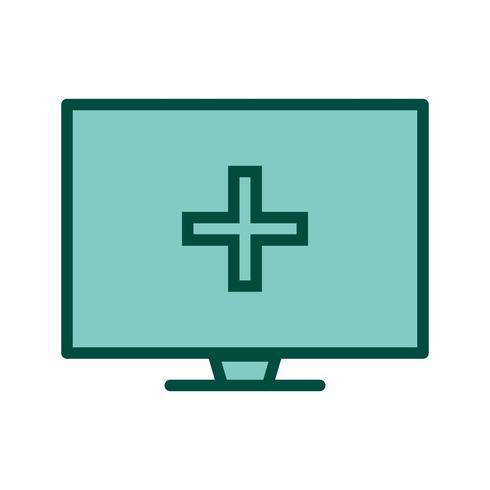 Ayuda médica en línea diseño de iconos vector