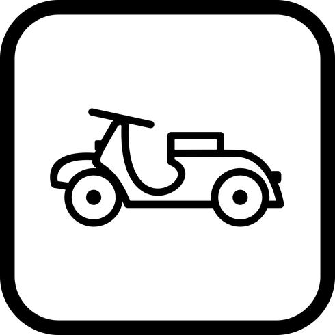 diseño de icono de vespa vector