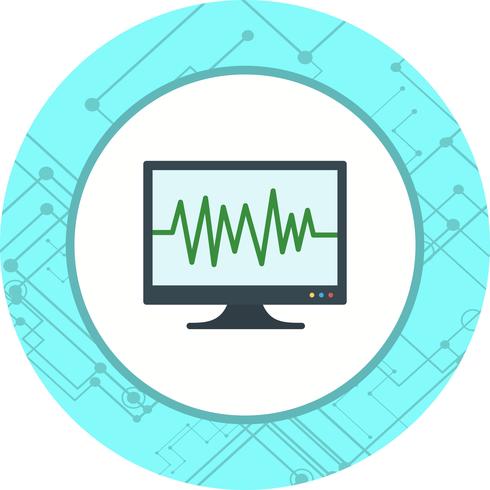 ECG Icon Design vector