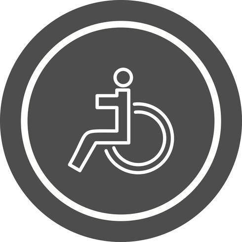  Handicapped Icon Design vector