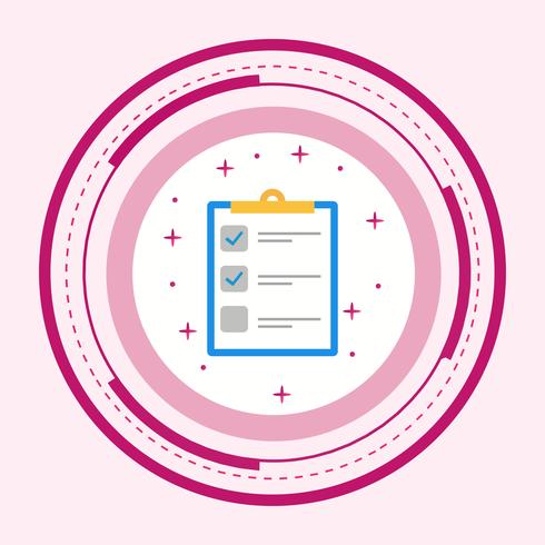 List Icon Design vector
