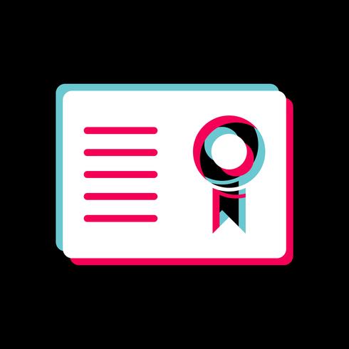 Certificate Icon Design vector