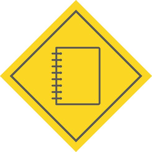 Spiral Notebook Icon Design vector