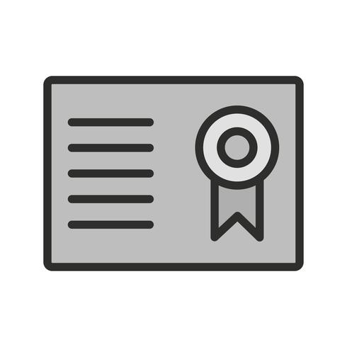 Certificate Icon Design vector