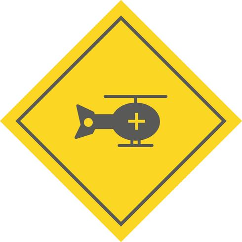 Helicóptero Icon Design vector